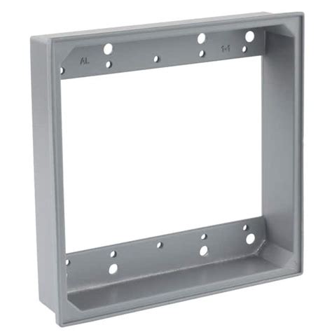 2 gang electrical box extension ring|double gang box extender.